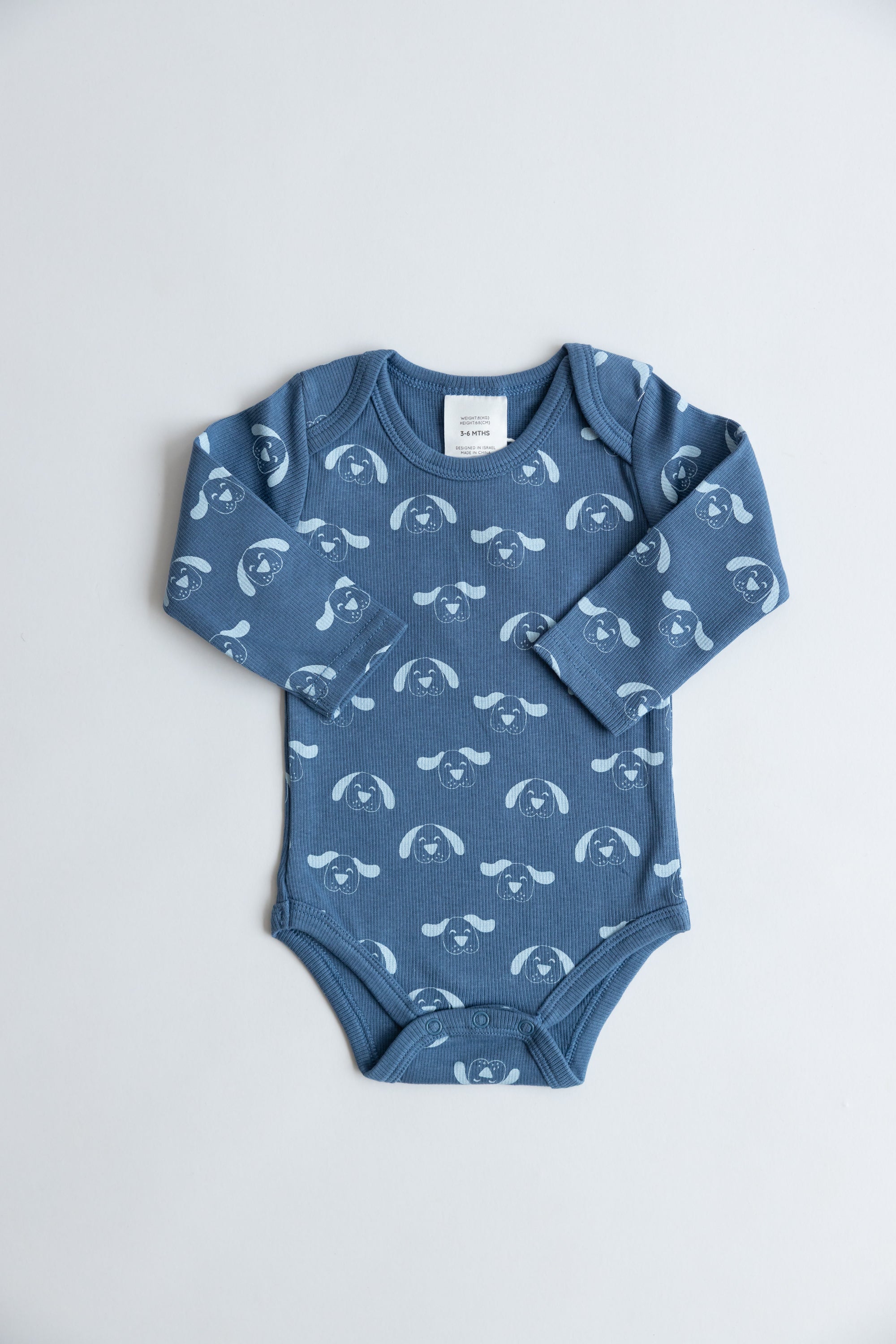 בגד גוף ארוך מבד ריב // DOG LOVERS