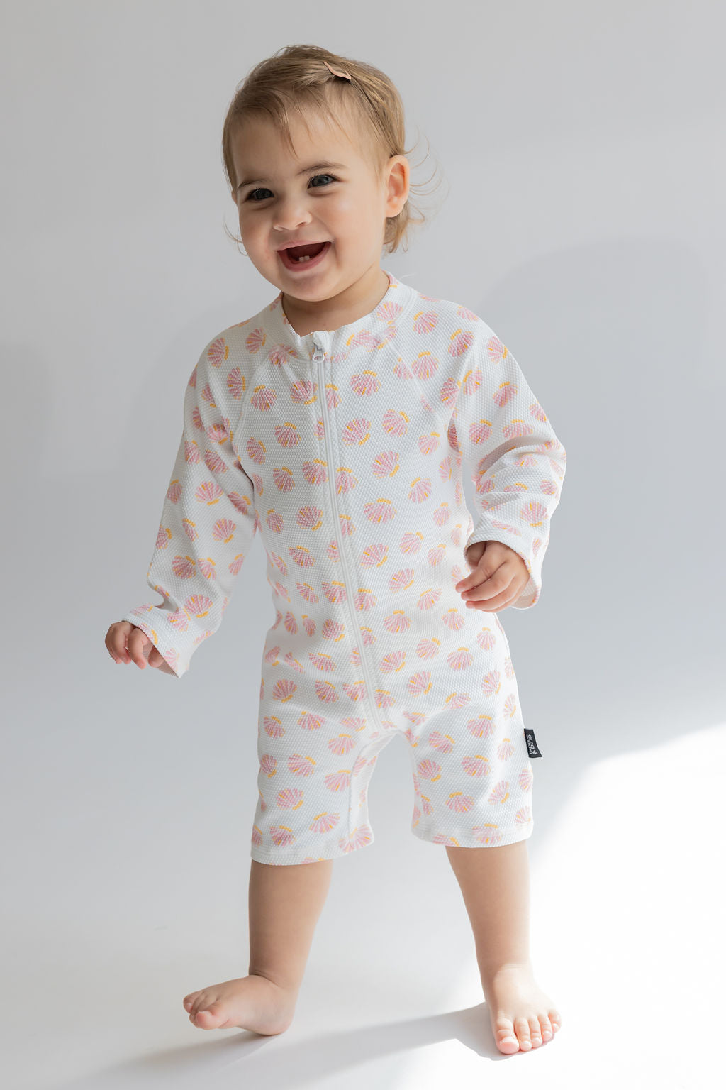 אוברול בגד ים מבד וופל // SEASHELL BLUSH