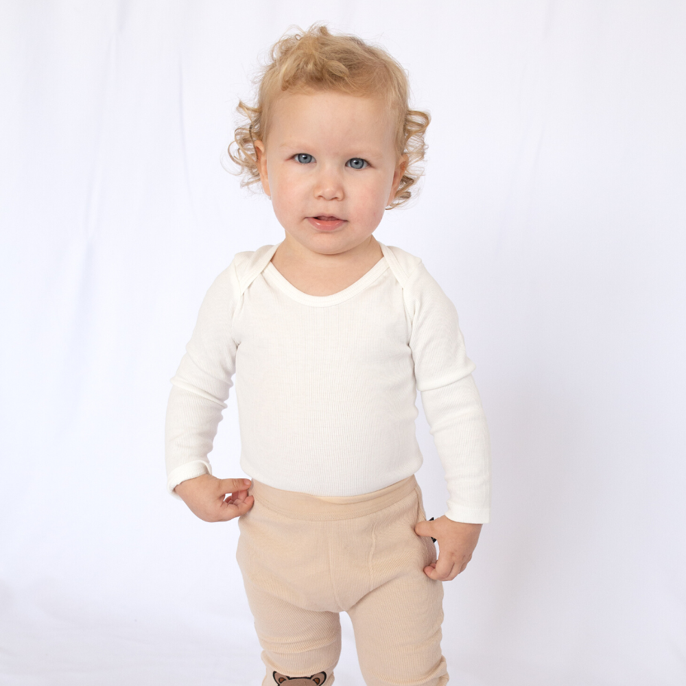 LONG SLEEVE BODYSUIT // WHITE