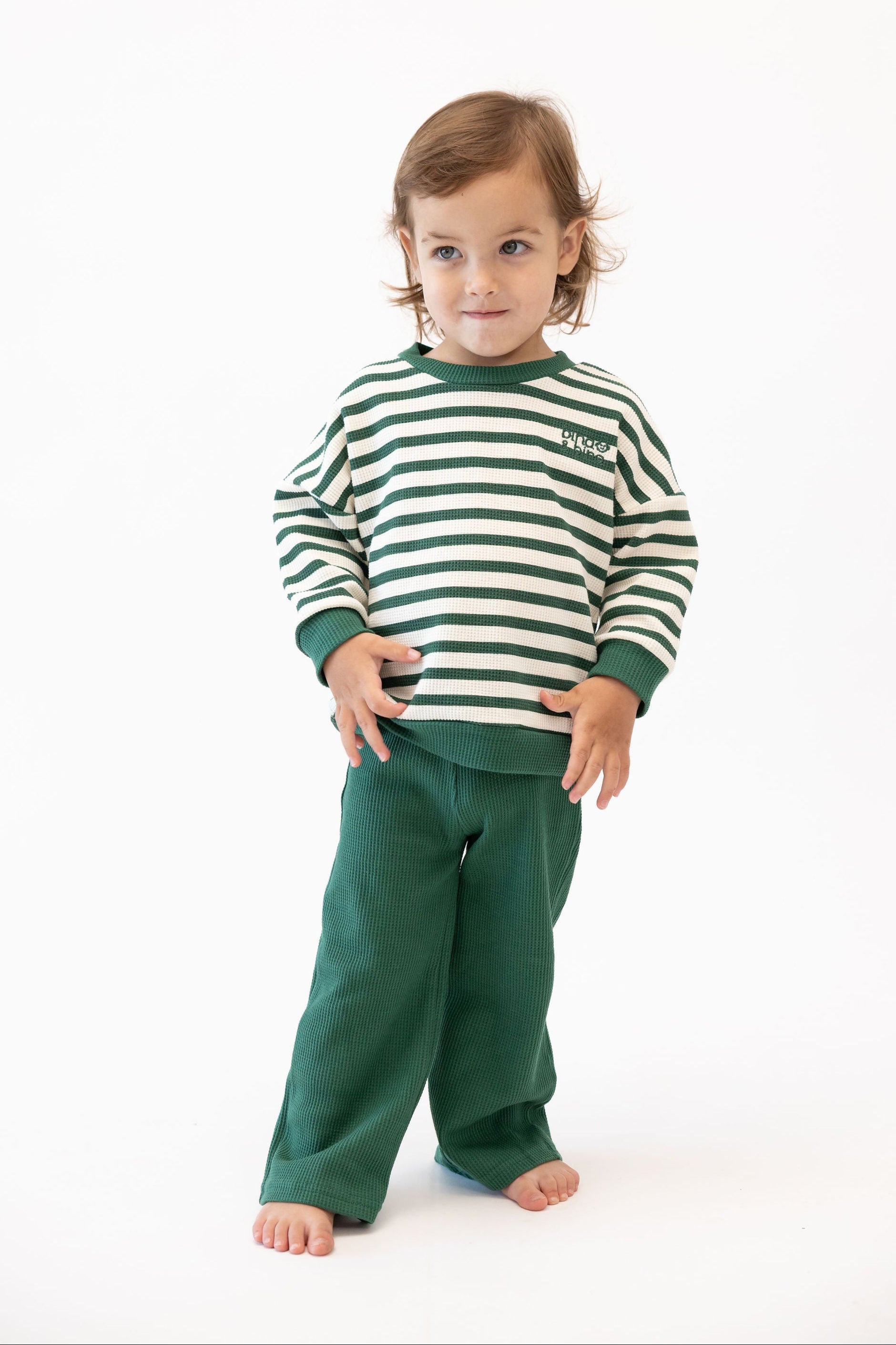 חליפת וופל // EMERALD STRIPE