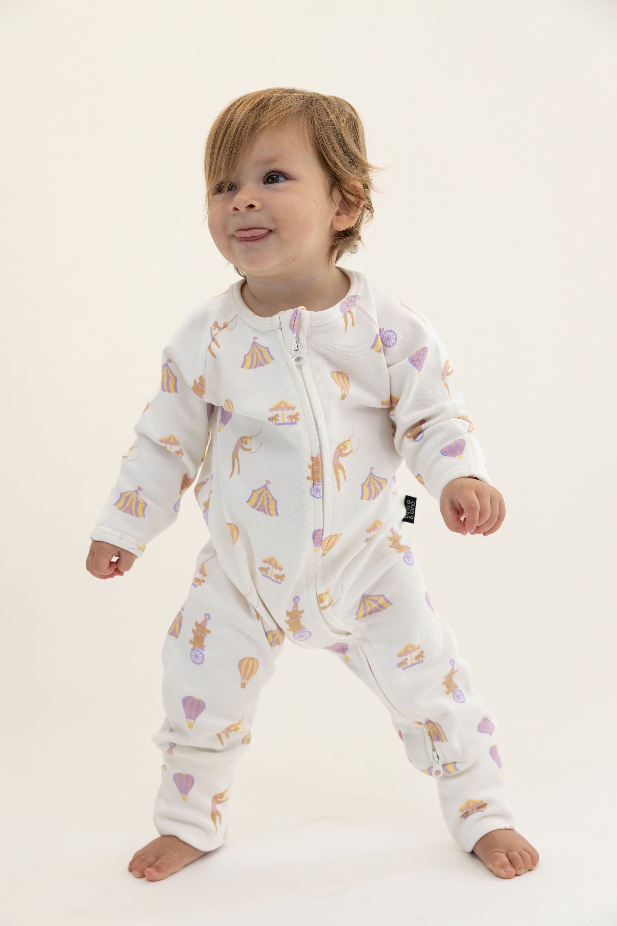 אוברול רוכסן דו כיווני מבד פוטר // CIRCUS ADVENTURES