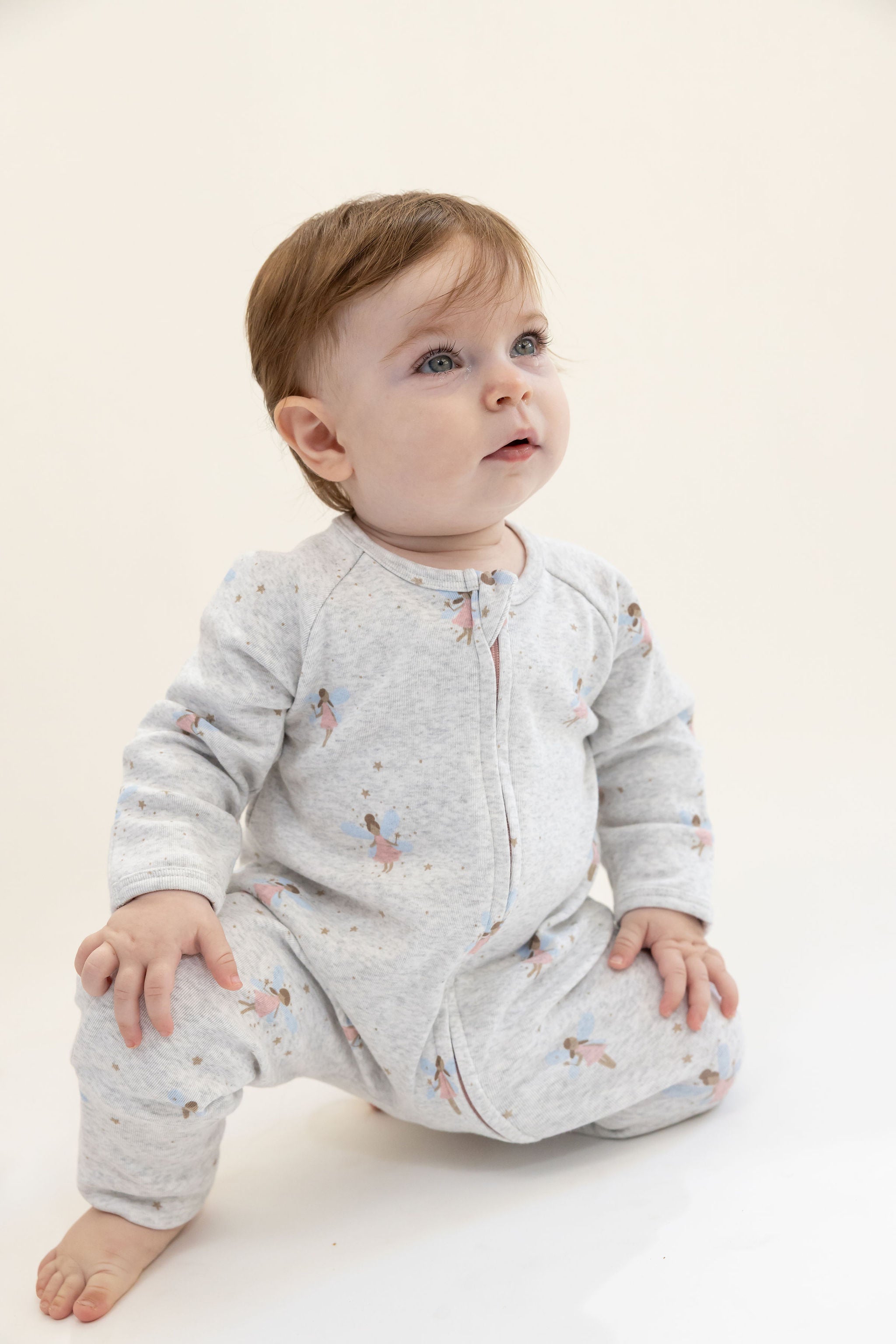 אוברול רוכסן דו כיווני מבד פוטר // FAIRIES DUST