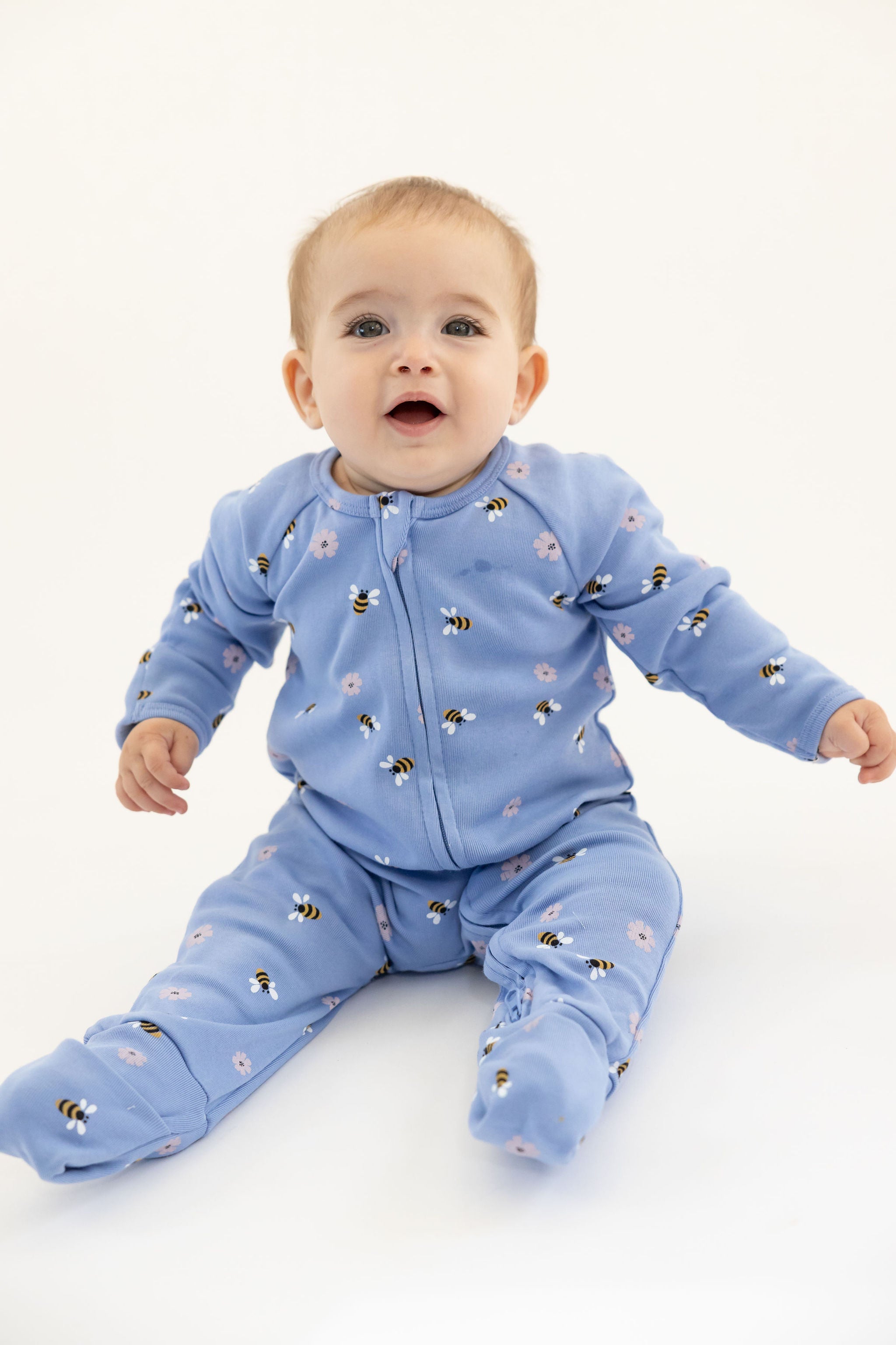 אוברול רוכסן דו כיווני מבד פוטר // BEES & BLOOMS