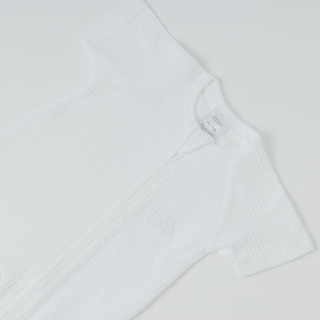 Two-Way Zip Short Sleeve Onesie