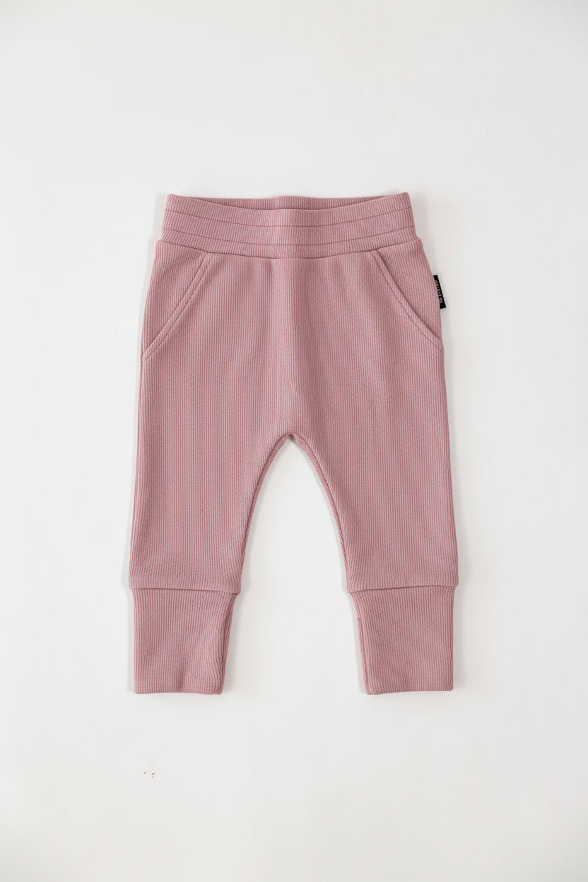 מכנסיים עם רגליות מתקפלות מבד ריב // BERRY