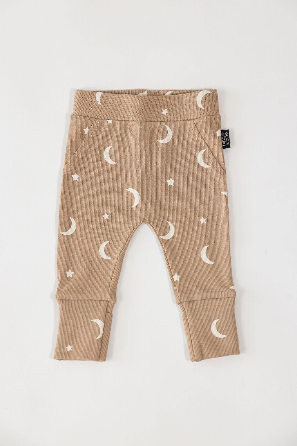 מכנסיים עם רגליות מתקפלות מבד ריב // CHASING THE MOON