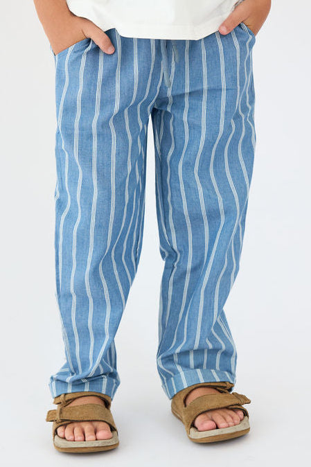 מכנסיים ארוכים מבד ג׳ינס // DENIM STRIPE