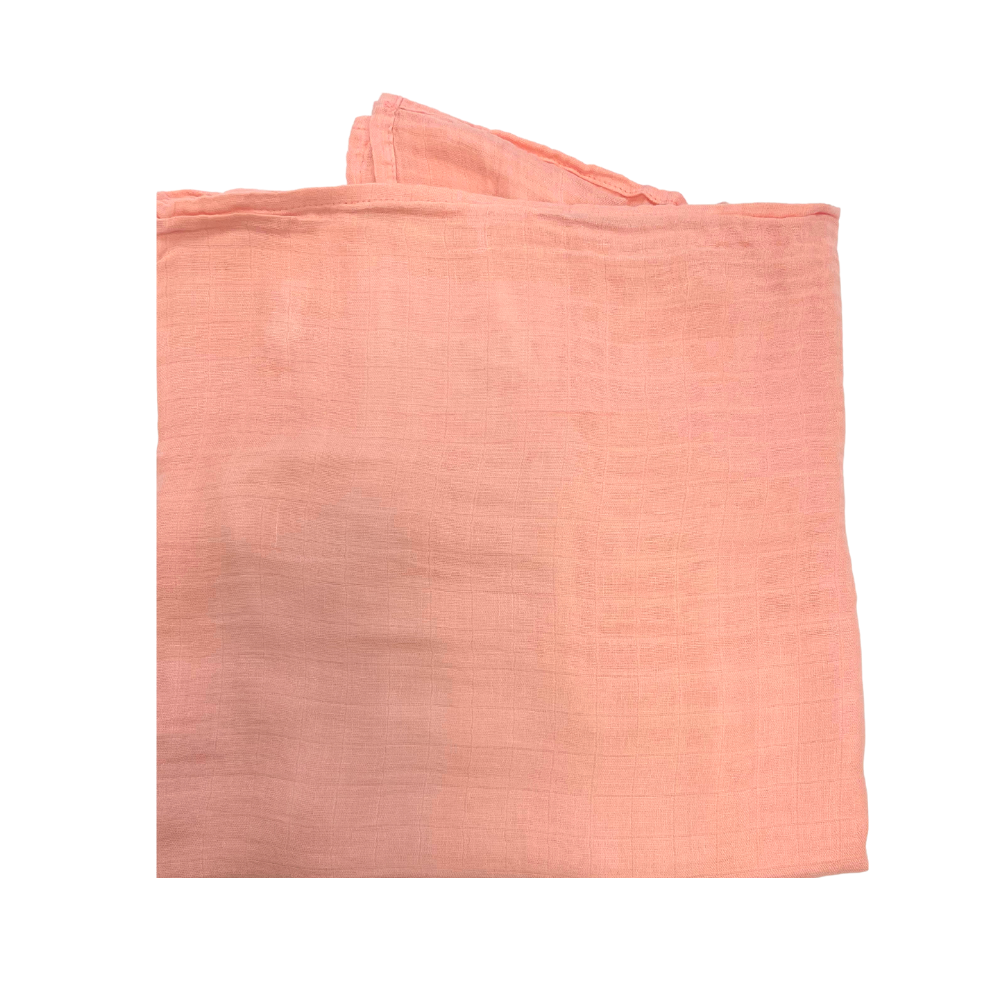 BAMBOO MUSLIN BLANKET OVERSIZED // CORAL